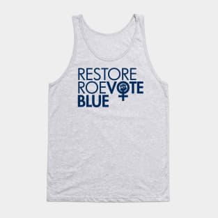 RESTORE ROE VOTE BLUE (navy) Tank Top